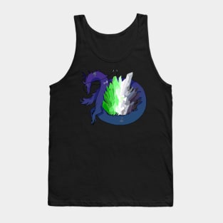 Aro Pride Flag Crystal Dragon Tank Top